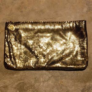Vintage Whiting and Davis gold mesh clutch